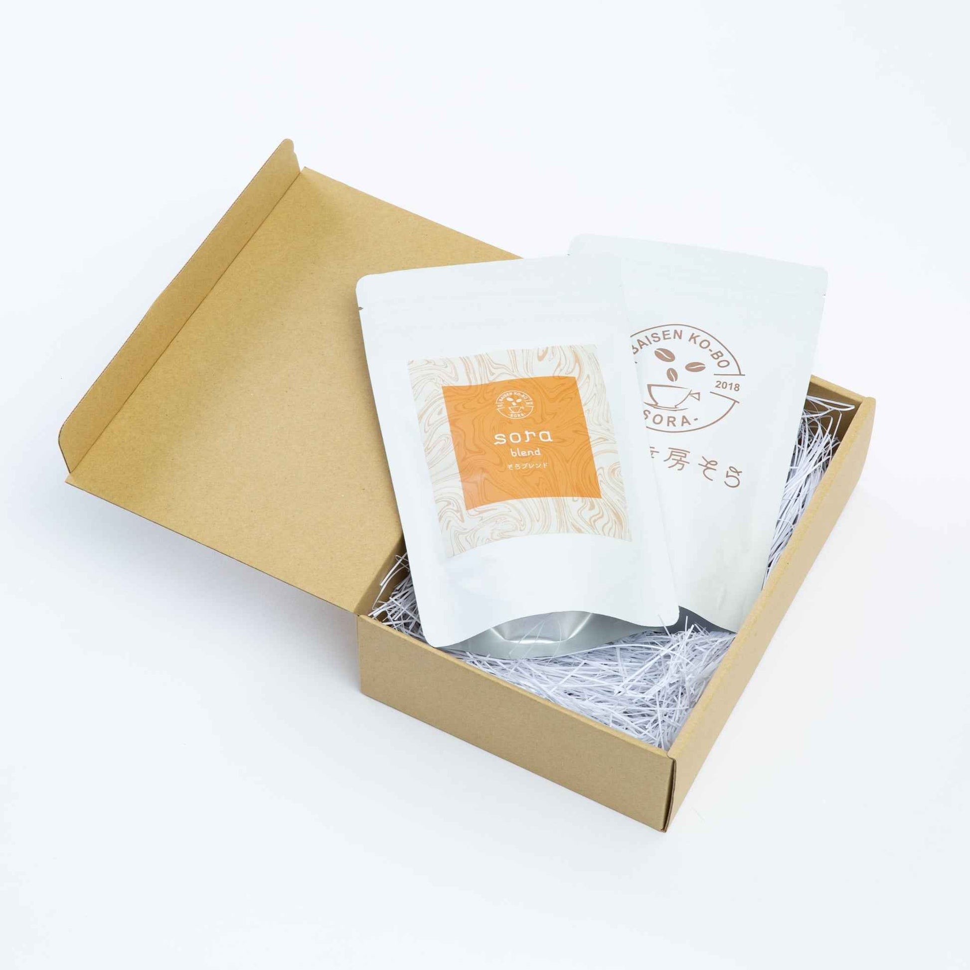 【3000円コーヒー豆ギフト】そらブレンド+旬のシングルオリジン 各100g