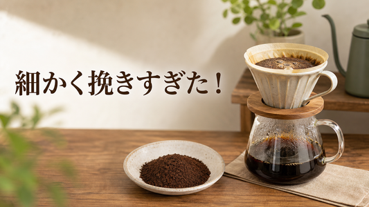 コーヒーの粉を細かく挽きすぎた時の対処法｜今日は実験してみました