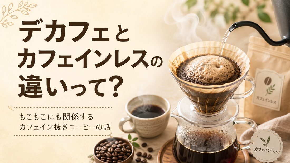 デカフェとカフェインレスの違いって？もこもこにも関係するカフェイン抜きコーヒーの話