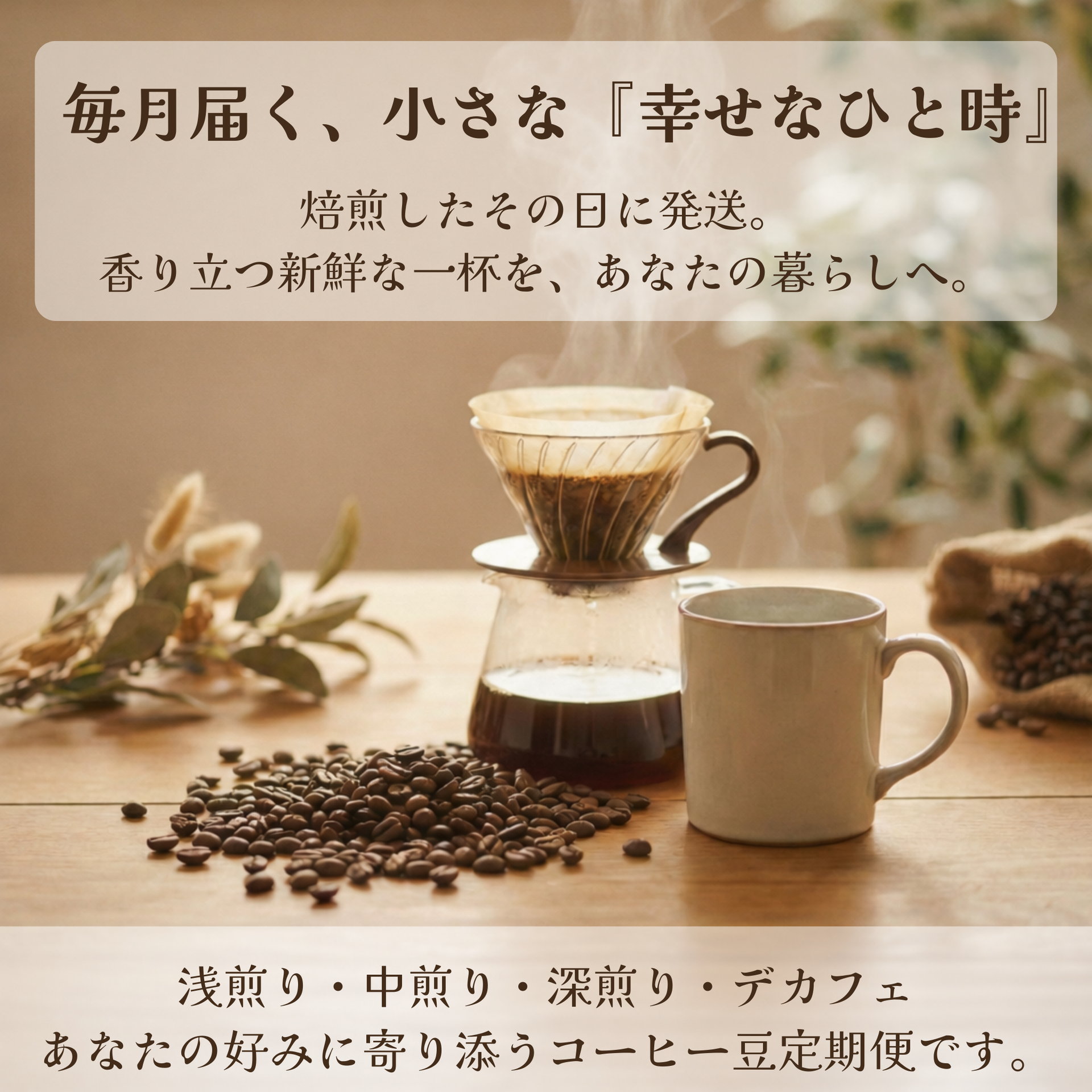 コーヒー豆通販】注文後焙煎で新鮮なコーヒー豆をお届け｜焙煎幸房“そら”
