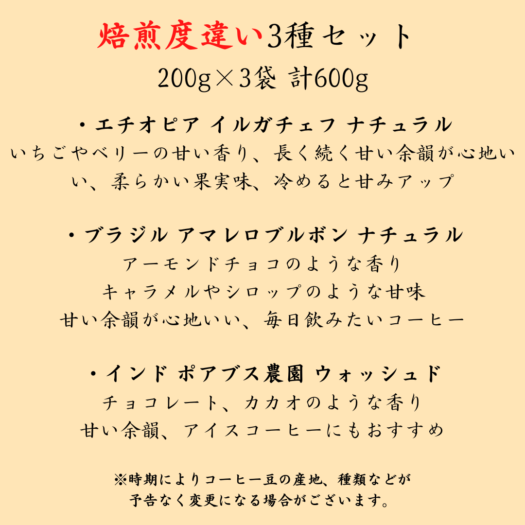 コーヒー豆お試しセット【初回限定】【送料無料】焙煎当日に発送します。 - 焙煎幸房“そら”