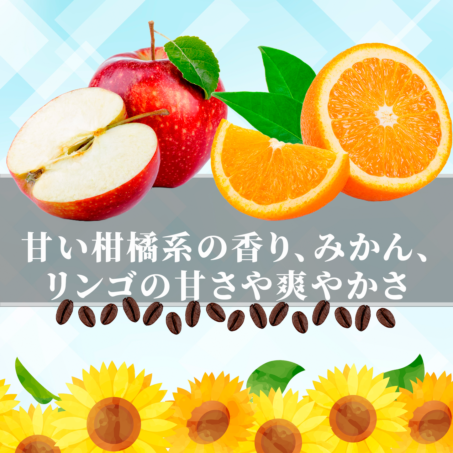 そらブレンド冬<br>【深煎り】<br>ダークチョコレートの香り、まったり甘く、濃厚な余韻<br>苦味 ★★★★☆ <br>酸味 ★☆☆☆☆ <br>甘み ★★★☆☆ <br>コク ★★★★★ <br>香り ★★★★★